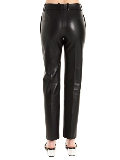 Shop Ermanno Scervino Women's Black Leather Pants
