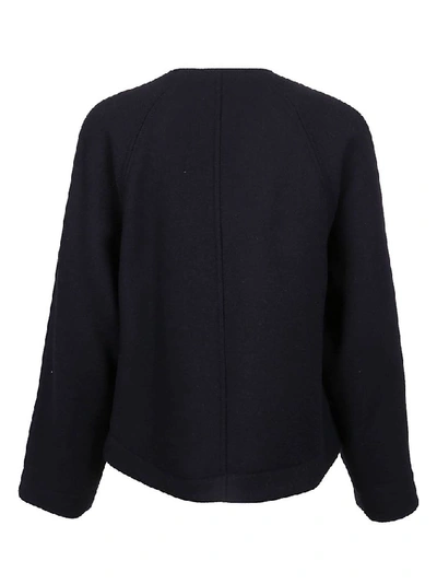 Shop Chloé Women's Blue Wool Outerwear Jacket