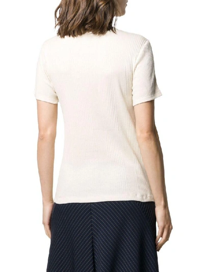 Shop Lanvin Women's White Cotton T-shirt