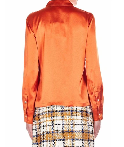 Shop Diane Von Furstenberg Women's Orange Acetate Shirt