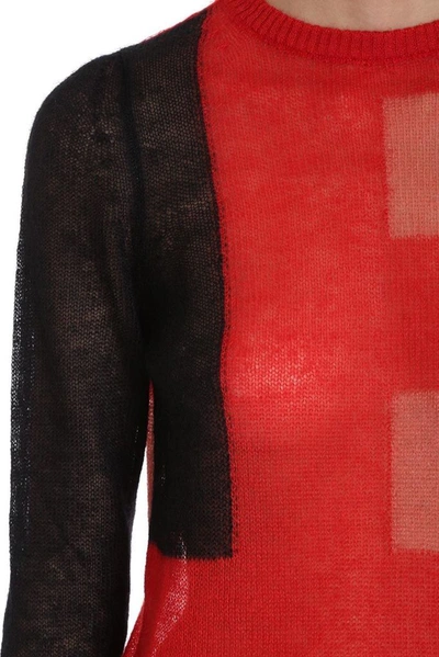 Shop Rick Owens Women's Red Wool Sweater