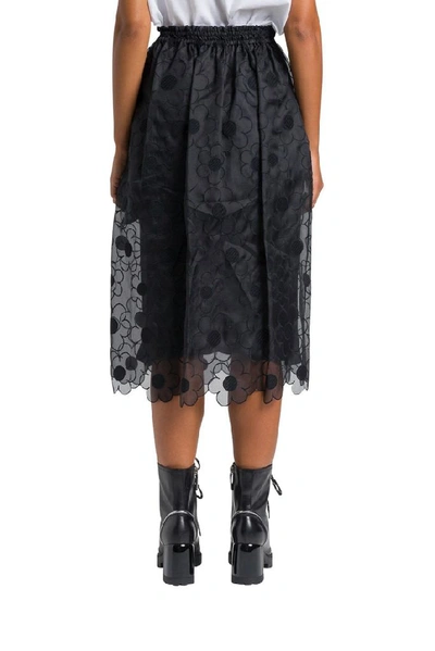 Shop Moncler Genius Moncler Women's Black Silk Skirt