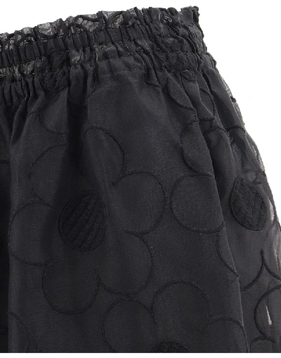 Shop Moncler Genius Moncler Women's Black Silk Skirt