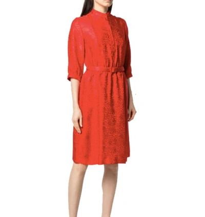 Shop Apc A.p.c. Women's Red Silk Dress