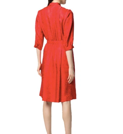 Shop Apc A.p.c. Women's Red Silk Dress