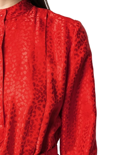 Shop Apc A.p.c. Women's Red Silk Dress
