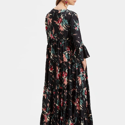 La Doublej Jennifer Jane Empire Dress In Breezy Nero