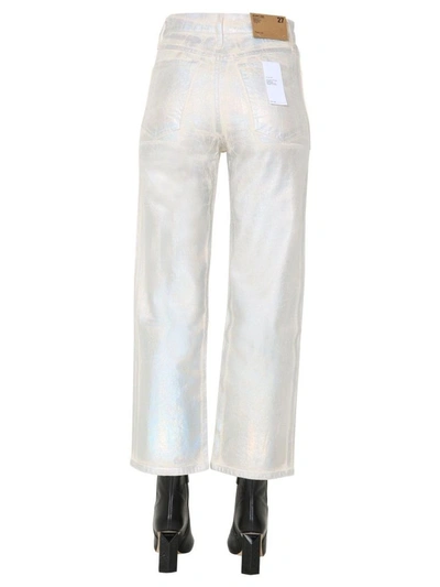 Shop Helmut Lang Women's White Cotton Jeans