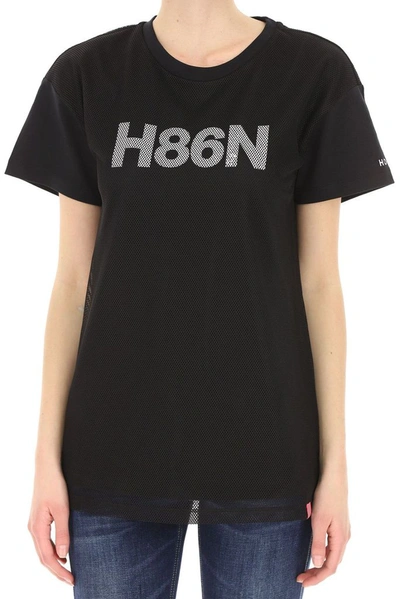 Shop Hogan Women's Black Cotton T-shirt