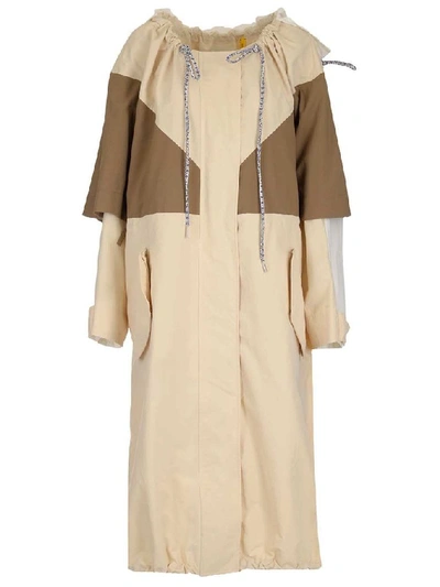 Shop Moncler Women's Beige Polyester Coat