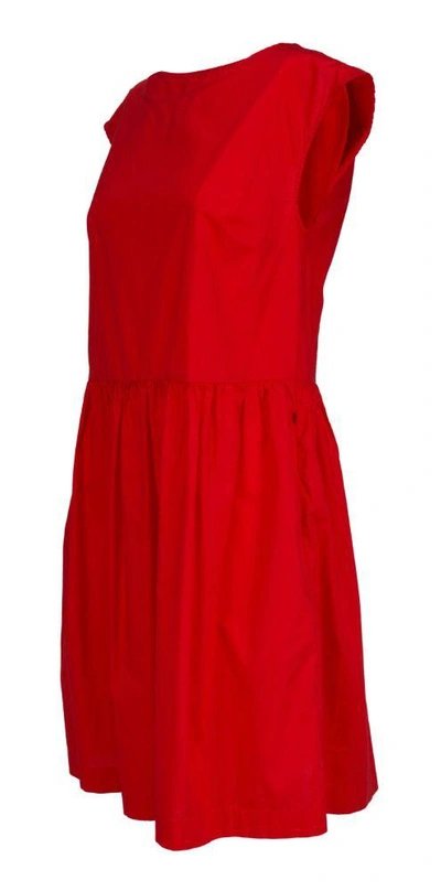 Shop Woolrich Women's Red Cotton Dress