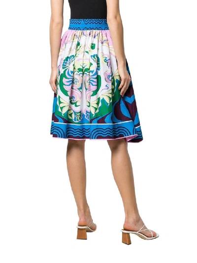 Shop Emilio Pucci Women's Multicolor Cotton Skirt