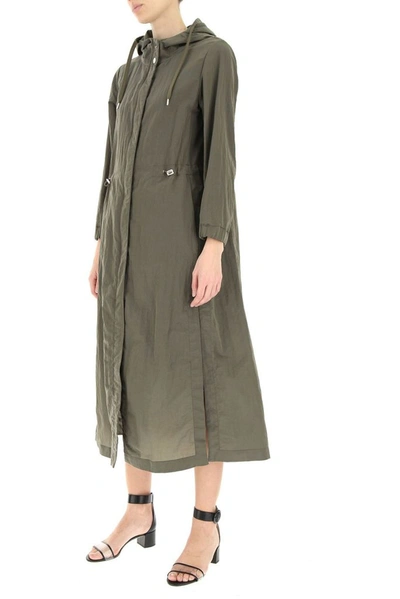 Shop Herno Women's Green Polyester Coat