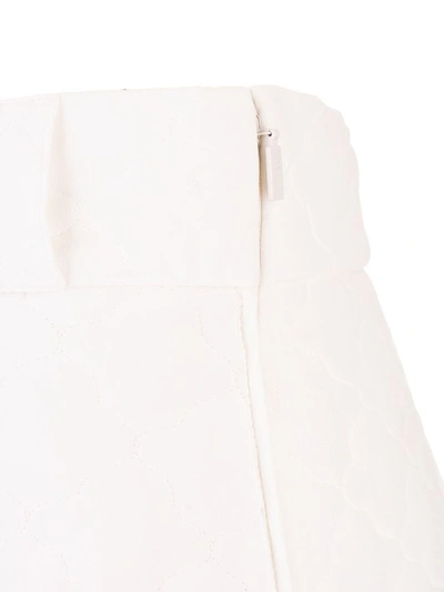 Shop Fendi Women's White Silk Skirt
