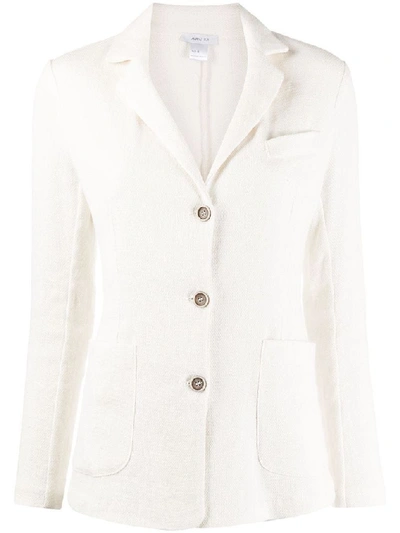 Shop Avant Toi Women's White Linen Blazer