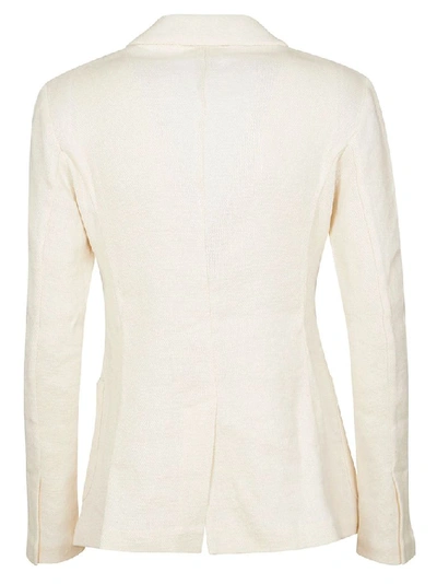 Shop Avant Toi Women's White Linen Blazer