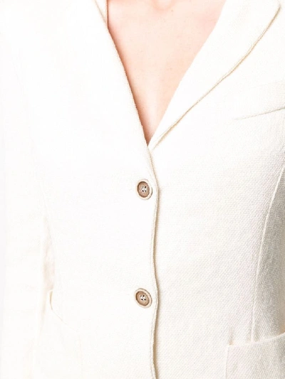 Shop Avant Toi Women's White Linen Blazer