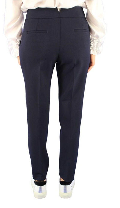 Shop Peserico Women's Blue Wool Pants