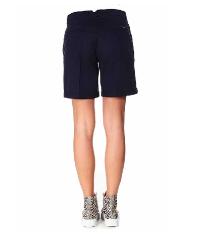 Shop Guess Women's Blue Cotton Shorts