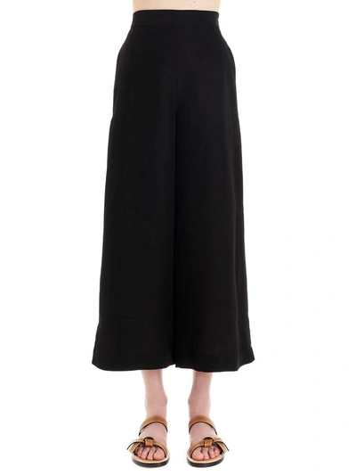 Shop Loewe Women's Black Linen Pants