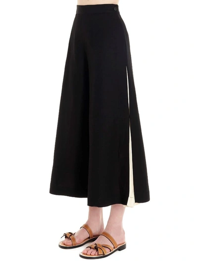 Shop Loewe Women's Black Linen Pants