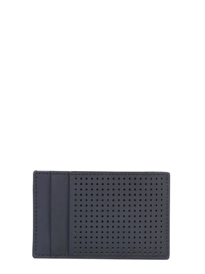 Shop Alexander Mcqueen Men's Black Leather Card Holder