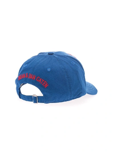 Shop Dsquared2 Men's Blue Cotton Hat