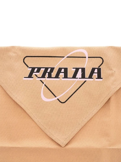 Shop Prada Men's Beige Cotton Foulard