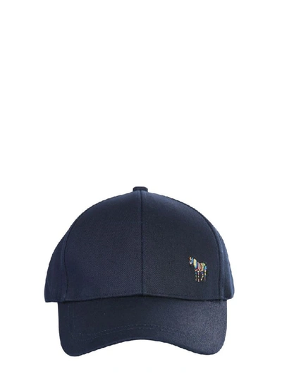 Shop Ps By Paul Smith Men's Blue Cotton Hat