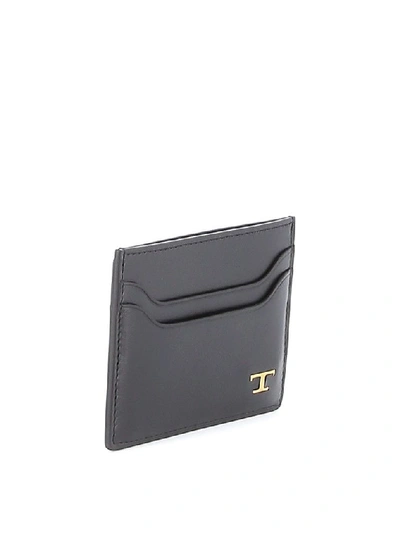 Shop Tod's Men's Black Leather Card Holder