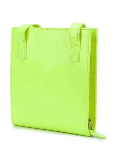 Shop Jacquemus Men's Green Leather Wallet