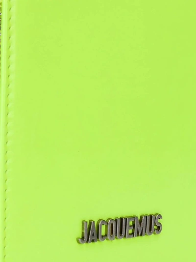 Shop Jacquemus Men's Green Leather Wallet