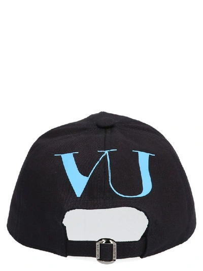 Shop Valentino Garavani Men's Blue Cotton Hat