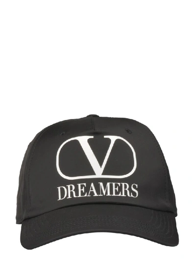 Shop Valentino Garavani Men's Black Polyester Hat