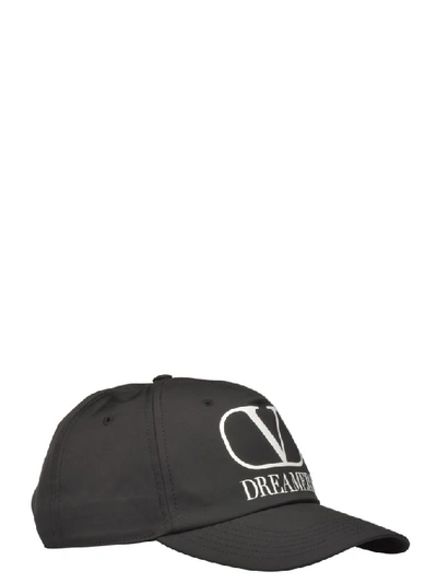 Shop Valentino Garavani Men's Black Polyester Hat