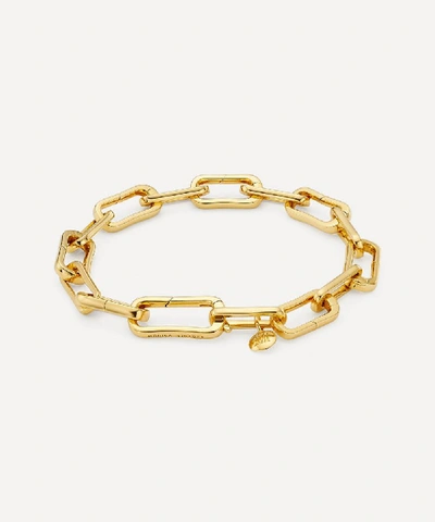 Shop Monica Vinader Gold Plated Vermeil Silver Alta Capture Charm Bracelet