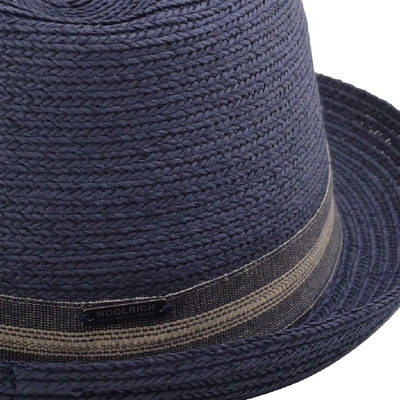 Shop Woolrich Men's Blue Jute Hat