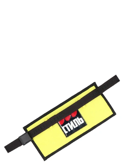 Shop Heron Preston Men's Yellow Synthetic Fibers Wallet
