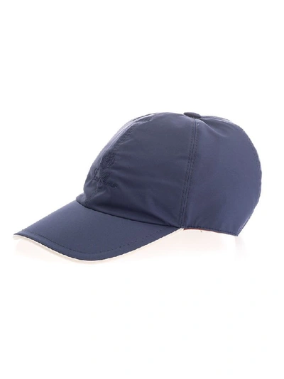 Shop Loro Piana Men's Blue Polyester Hat