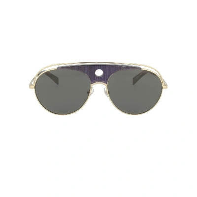 Shop Alain Mikli Men's Silver Metal Sunglasses