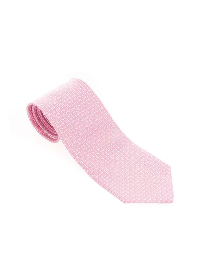 Shop Ferragamo Salvatore  Men's Pink Silk Tie