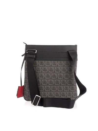 Shop Ferragamo Salvatore  Men's Black Fabric Messenger Bag