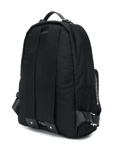 Shop Valentino Garavani Men's Black Synthetic Fibers Backpack