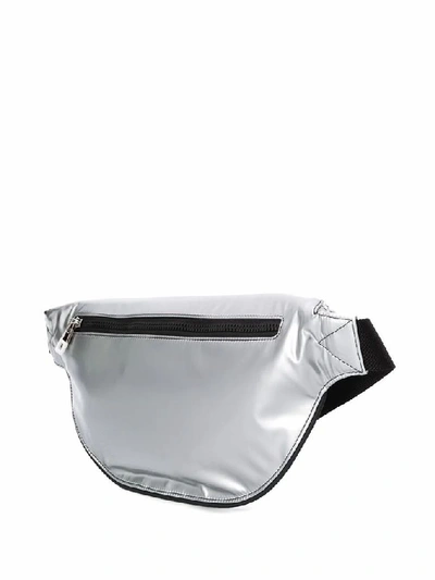 Shop Alexander Mcqueen Men's Silver Polyurethane Belt Bag