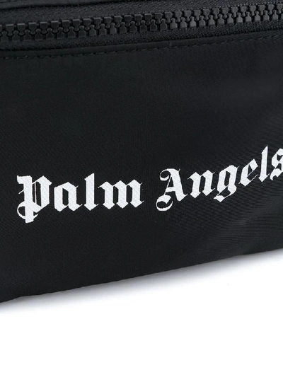 Shop Palm Angels Men's Black Polyester Belt Bag