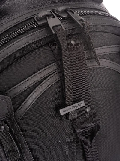 Shop Alexander Mcqueen Men's Black Synthetic Fibers Backpack
