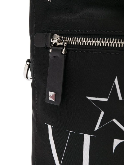 Shop Valentino Men's Black Synthetic Fibers Messenger Bag