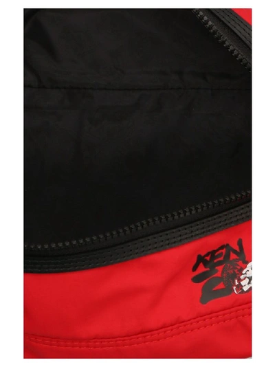 Shop Kenzo Men's Red Polyamide Belt Bag