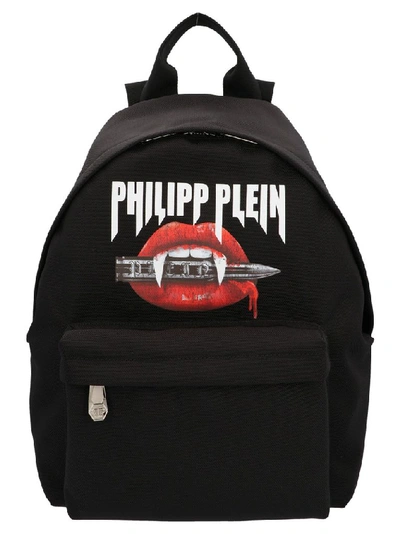 Shop Philipp Plein Men's Black Polyamide Backpack