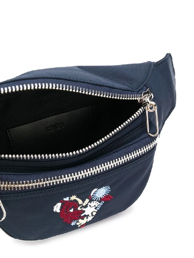 Shop Kenzo Men's Blue Polyamide Belt Bag